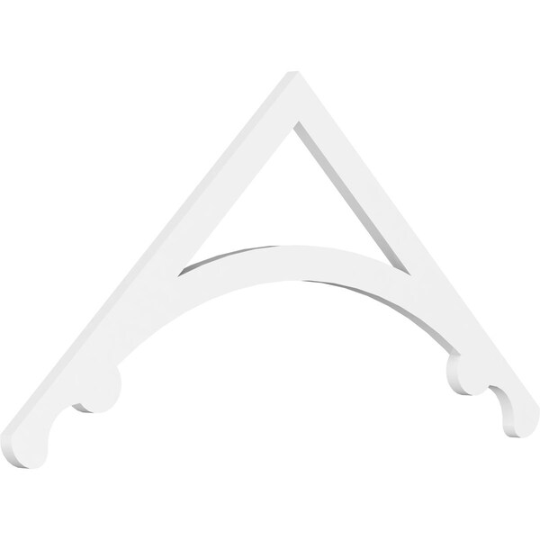 Ekena Millwork Pitch Legacy Architectural Grade PVC Gable Pediment, 48"W x 22"H x 1"P (11/12) GPP048X022X100LEG - main